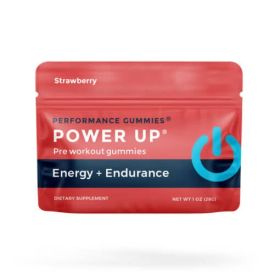 Strawberry Power Up Pre-Workout Supplements | 12-Pack