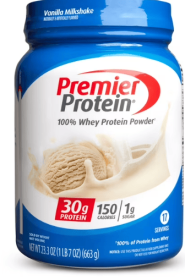 Premier Protein - Whey Protein Powder Vanilla Milkshake