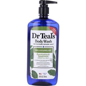 Dr. Teal's by Dr. Teal's Body Wash with Pure Epsom Salt - Relax & Relief with Eucalyptus & Spearmint --710ml/24oz