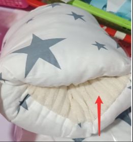 Adjustable Baby Cotton Nursing Arm Pillow Breastfeeding Washable Baby Infant Nursing Breastfeeding Pillow Cushion Arm Pad (Option: Grey star-25X23CM)