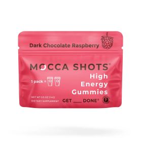 Mocca Shots Energy Gummies with Caffeine (Flavor: Dark Chocolate Raspberry, Sugar Free: No)
