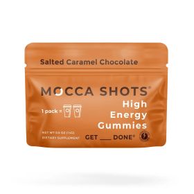 Mocca Shots Energy Gummies with Caffeine (Flavor: Salted Caramel Chocolate, Sugar Free: No)
