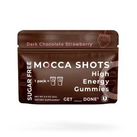 Mocca Shots Energy Gummies with Caffeine (Flavor: Dark Chocolate Strawberry, Sugar Free: Yes)